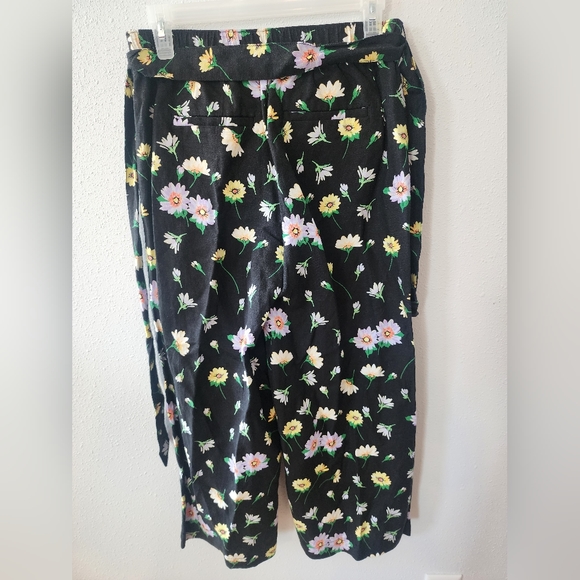 LOFT Pants & Jumpsuits Nwot Loft Floral Wide Leg Pant With Tie